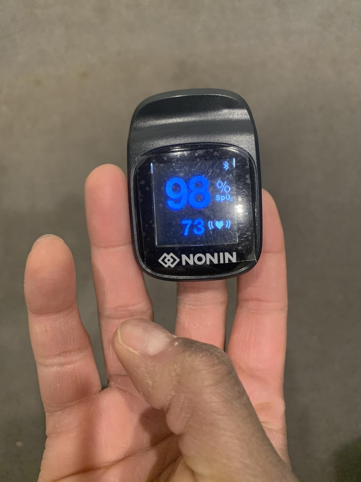 Nonin TruO2 OTC Pulse Oximeter Model 3250 FDA-Cleared, Over-The-Counter Medical Grade Wireless Fingertip Pulse Oximeter customer photo 1