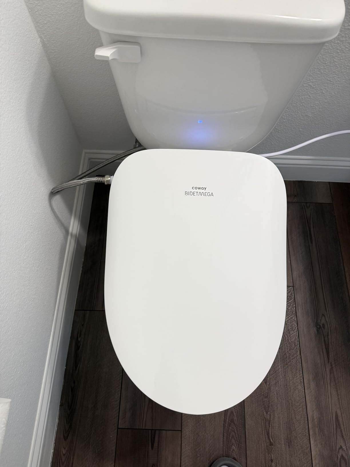 Coway Electronic Bidet Elongated Toilet Seat with Instantaneous Water Heating, Heated Seat and Dryer, Auto Open and Close Lid, Night Light, Deodorizer, Stainless Nozzle, Remote Control 500S customer photo 2