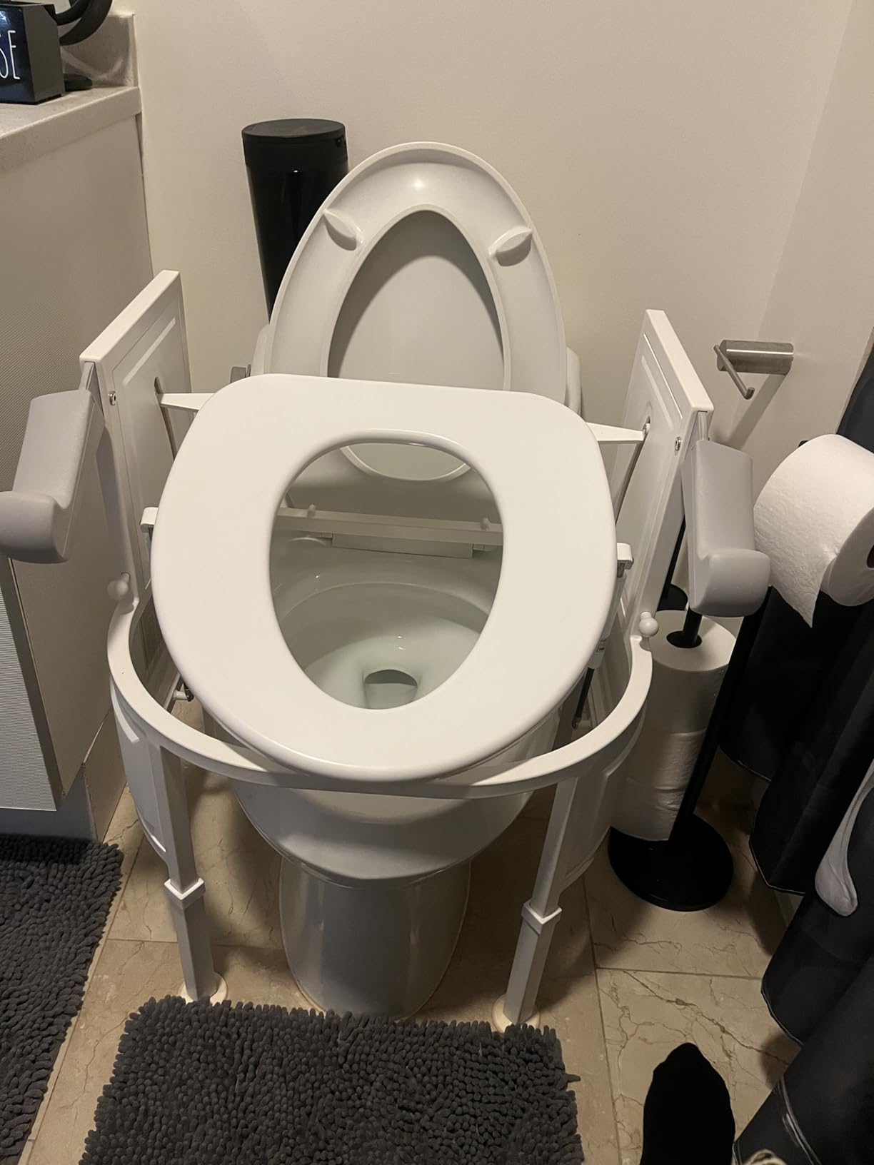 S3 Sit to Stand Uplifter Bathroom Toilet Chair FDA Registered - 2 Way Hydraulics Gently Lowers & Raises Up to 350lbs customer photo 1