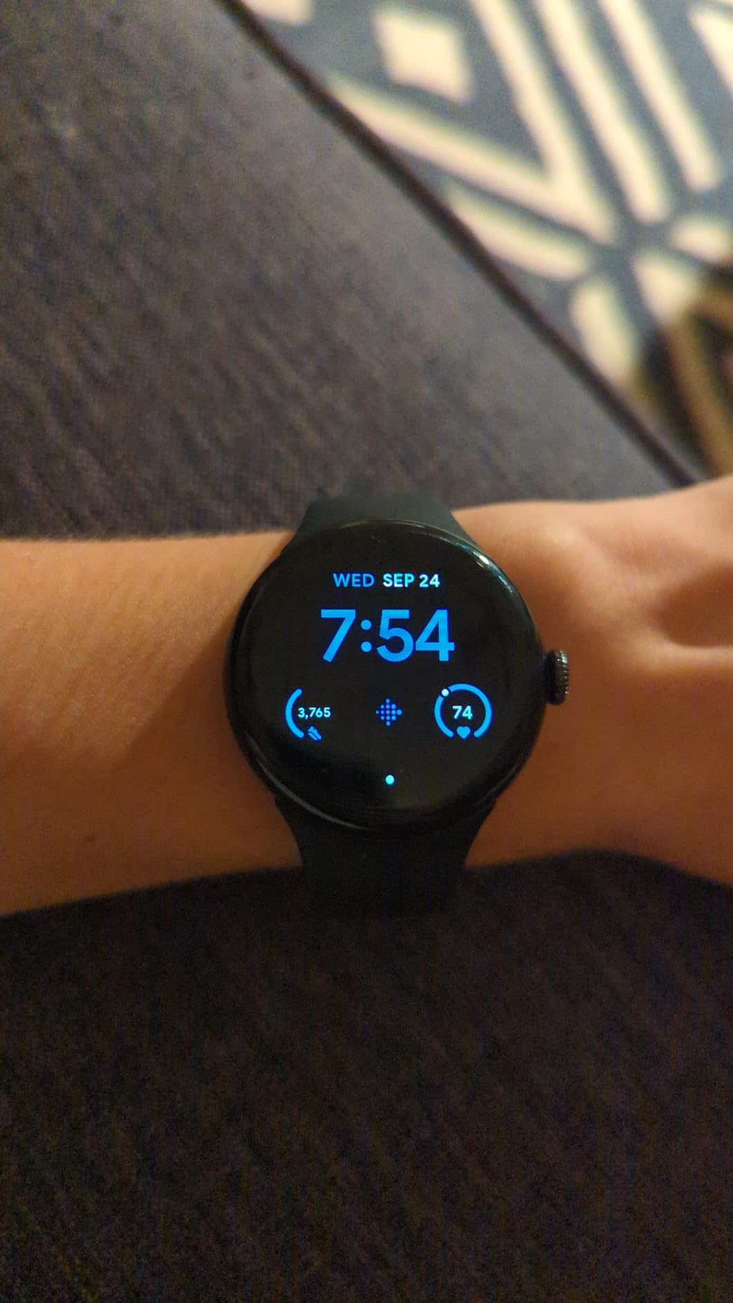 Google Pixel Watch 2 with Fitbit Heart Rate Tracking, Stress Management, Safety Features - Android Smartwatch - Matt Black Aluminum Case - Obsidian Active Band - GPS (Renewed) customer photo 2