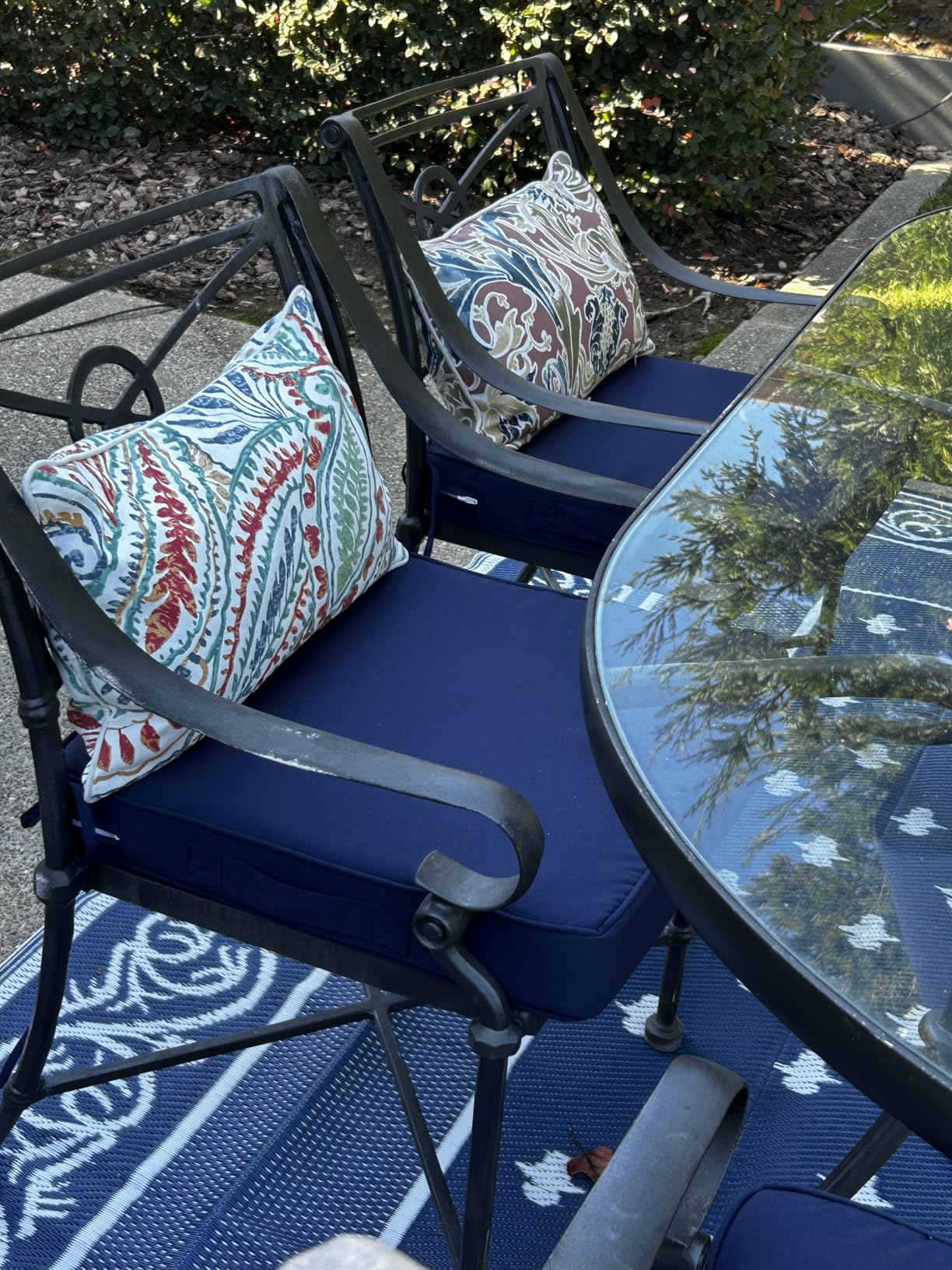downluxe Waterproof Outdoor Chair Cushions Set of 4, 19