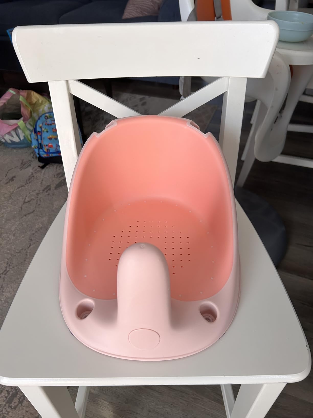 Baby Bath Seat for Babies 6 Months & Up, Non-Slip Bath Seats for Babies Sitting up,Bath tub Seat with Suction Cups,Safe & Comfortable Bath Chair Baby, Pink customer photo 1