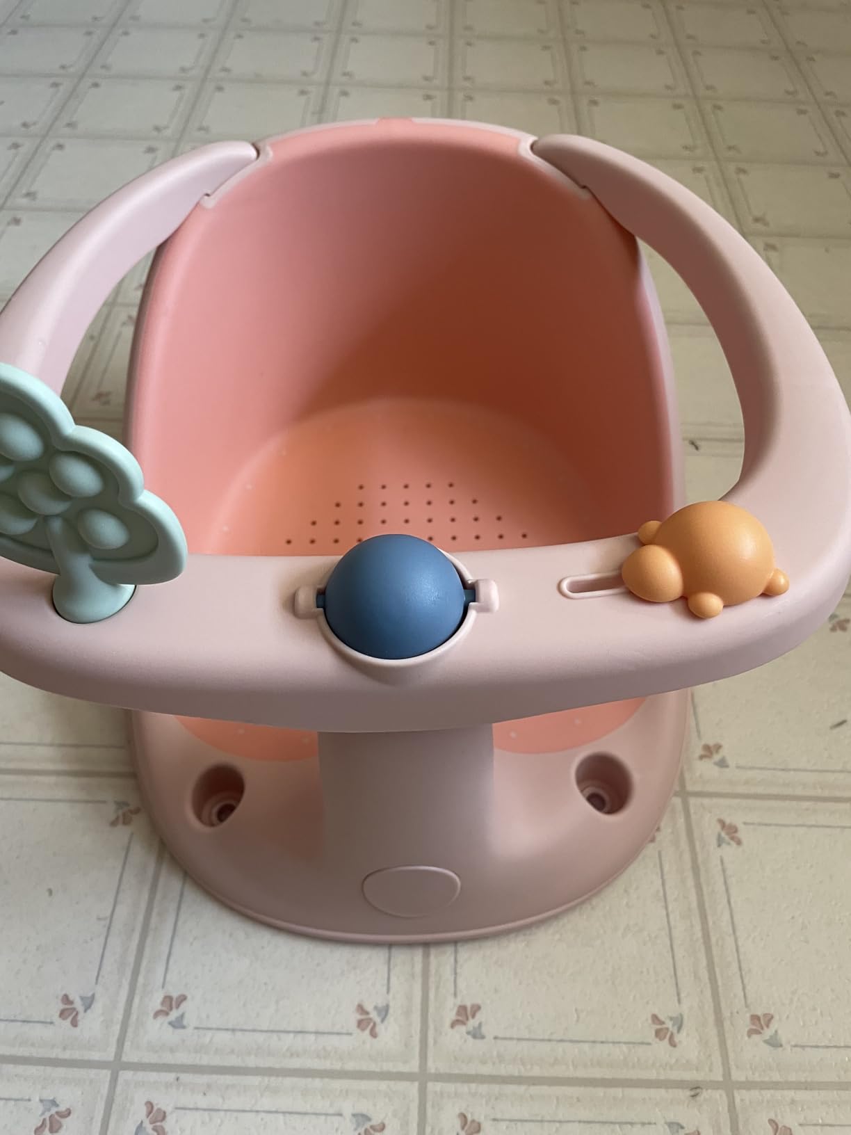 Baby Bath Seat for Babies 6 Months & Up, Non-Slip Bath Seats for Babies Sitting up,Bath tub Seat with Suction Cups,Safe & Comfortable Bath Chair Baby, Pink customer photo 2