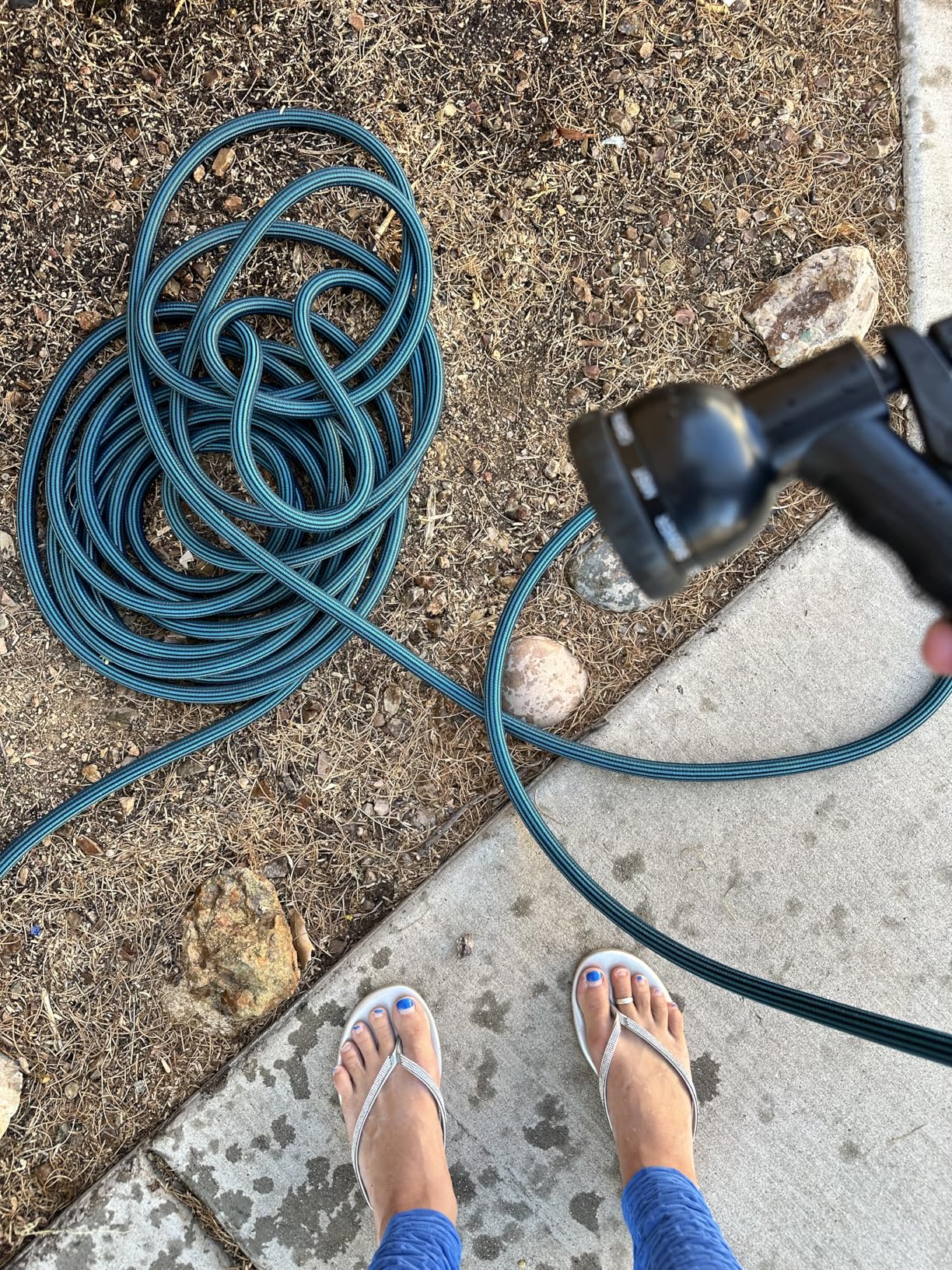 Garden Hose 50ft, Non-Expanding Water Hose Ultra Lightweight, Kink-Free, Sturdy, Flexible, Abrasion Resistant Hose for Yard, Lawn, Outdoor, Marine and Camper customer photo 2