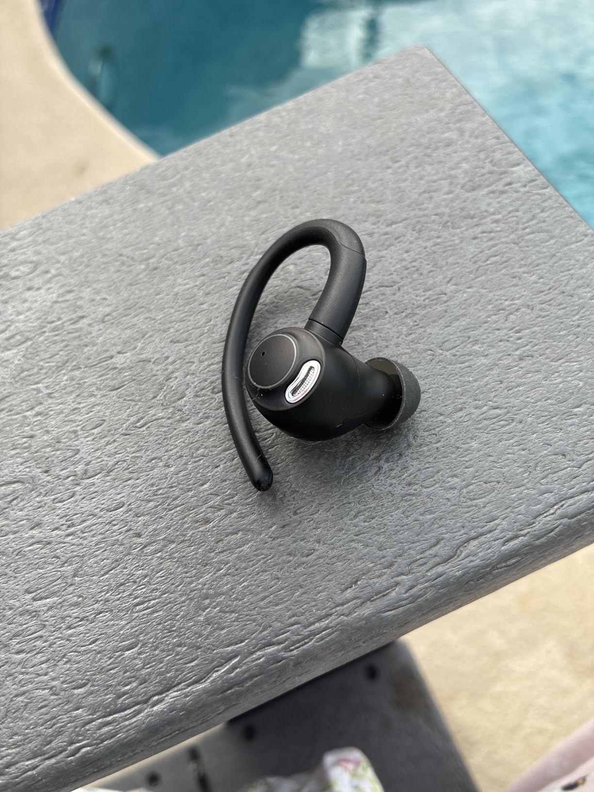 kurdene Wireless Earbuds Bluetooth Headphones Sport, Over Ear Buds with Deep Bass Sound, 60Hrs Playtime Earphones Redesigned Comfort Fit with Earhooks for Running, Meeting, Workout-Black customer photo 1