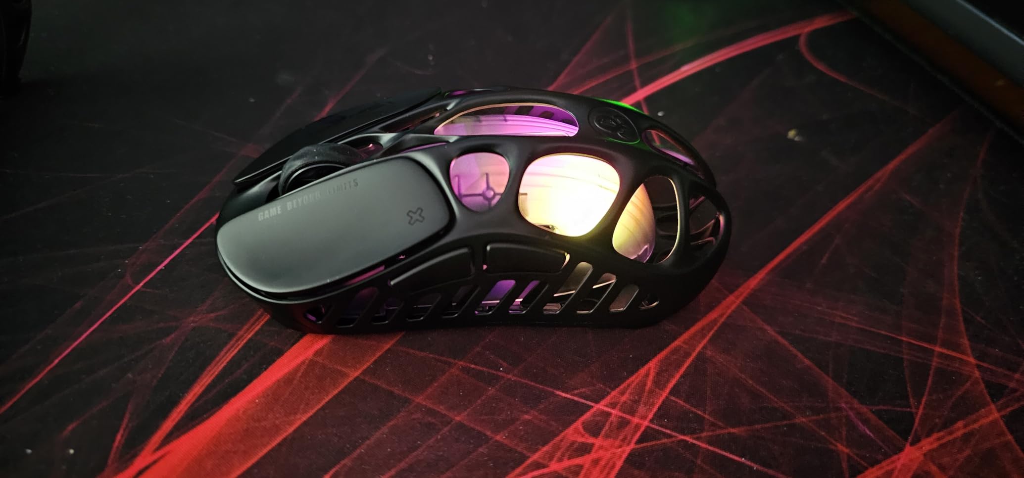 GravaStar Mercury X Pro Wireless Gaming Mouse, Come with 8K Dongle - 32,000 DPI PAW 3950 Sensor, 8,000Hz Polling Rate, Only 49g, Magnesium Alloy Hollow Frame, RGB Lighting, 5 Programmable Buttons customer photo 2