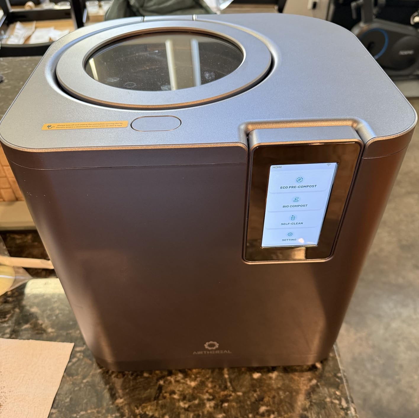 Airthereal Revive R800 5L Smart WiFi Electric Kitchen Composter - Odorless, Self-Cleaning, 3 Modes for Efficient Composting, Reduces Food Waste by 90%, App-Connected for Carbon Footprint Data customer photo 2