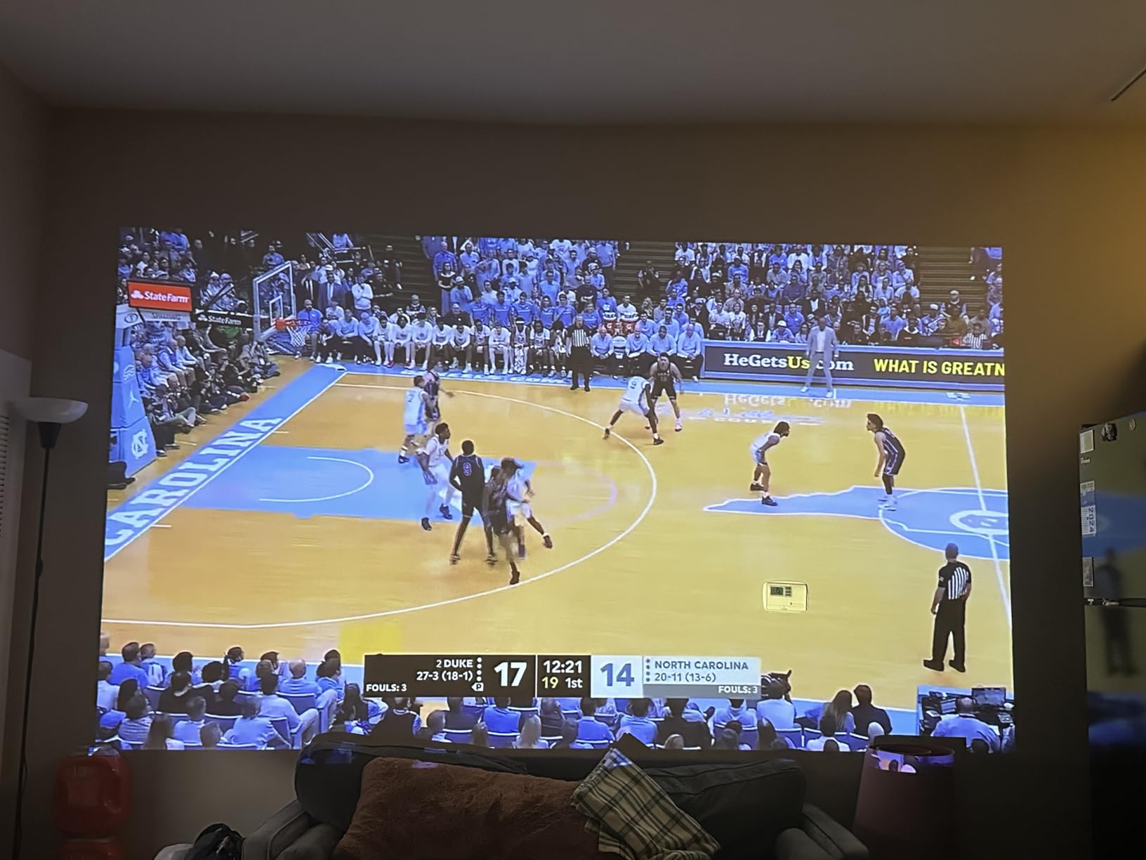 WEMAX Laser Projector, Netflix Officially Licensed, 500 ISO Lumens HD 1080P DLP Portable Projector with ALPD Technology, HDR10 Mini Smart Projector with WiFi and Bluetooth, 2x5W Dolby Audio customer photo 1