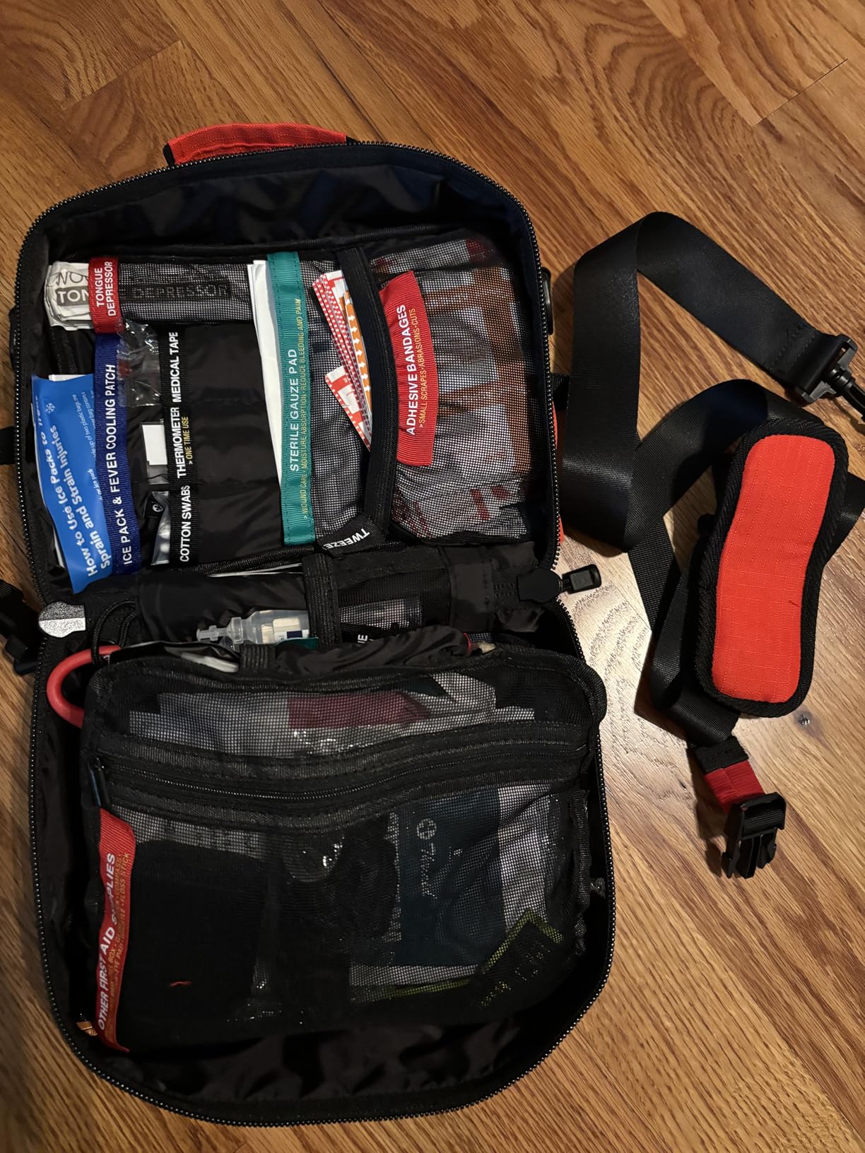 430 Piece First Aid Kit, Well-Organized Premium Waterproof Compact Trauma Medical Kits for Any Emergencies, Ideal for Home, Office, Car, Travel, Outdoor, Camping, Hiking, Boating (Red) customer photo 2