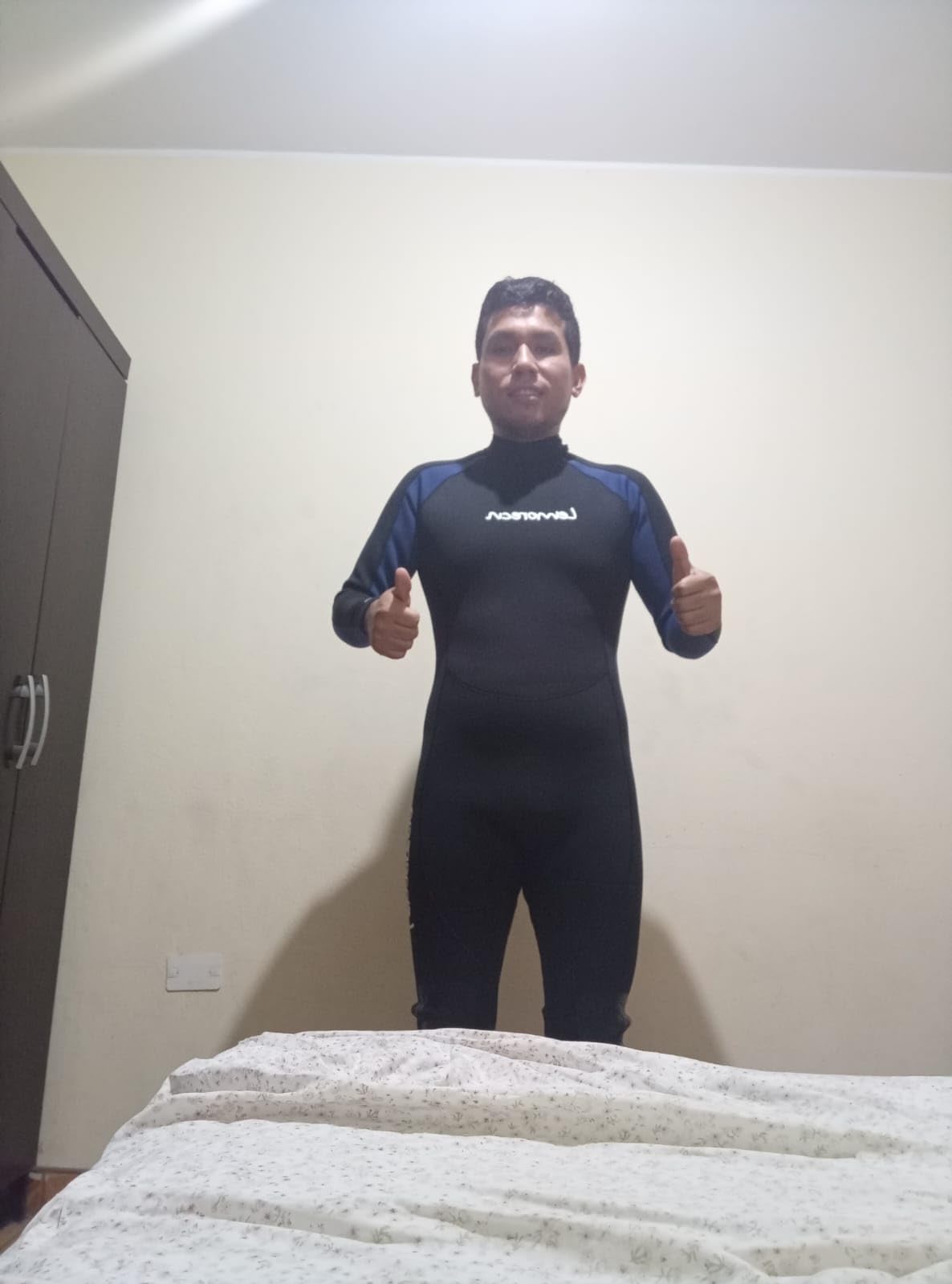 Lemorecn Men's Wetsuit 3/2mm and 5/4mm,Full Wetsuits for Men,Men's 3mm Full Wetsuit Front Zip for Diving Snorkeling Surfing Swimming customer photo 1
