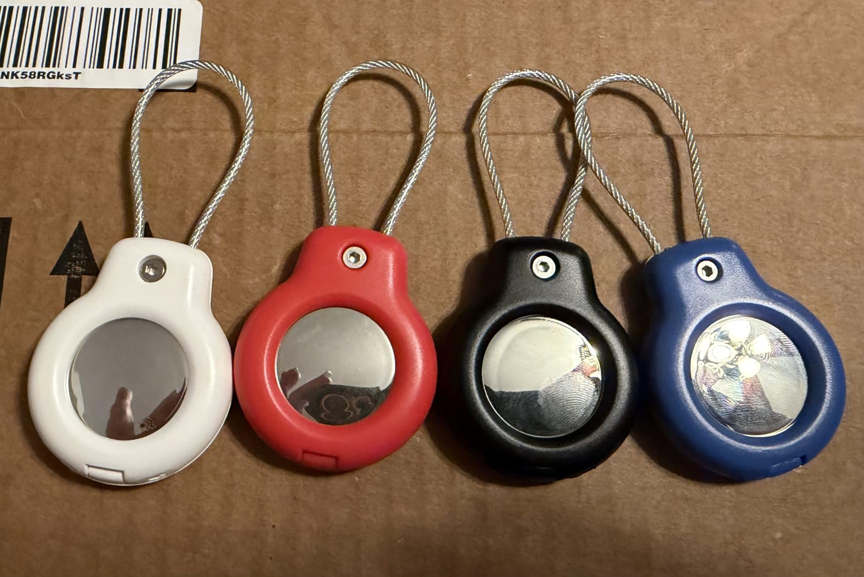 2 Pack Tracker Tags [Apple MFi Certified] Pair with Apple Find My (iOS Only) Bluetooth Air Smart Tags Key Finder Item Locator Waterproof Finder Worldwide Tracking for Pets Wallet Backpack Dogs Luggage customer photo 2