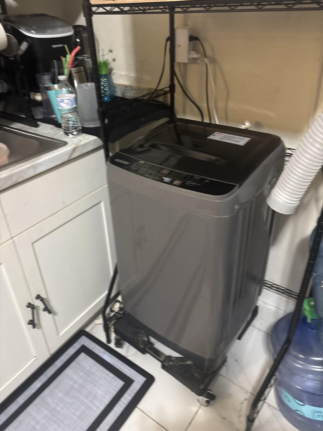 Portable Washing Machine - Compact 2.0 Cu.ft Portable Washer, Full-Automatic Top Loader for Space Saving, Ideal for Apartments, Homes, and Dorms, 10 Wash Cycles, Low Noise, IPX4 with Drain Pump customer photo 2