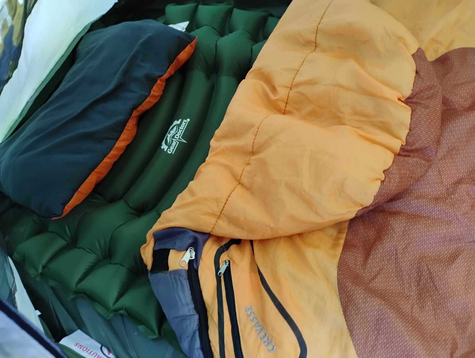 Gear Doctors Ether 17.5oz Ultralight Camping Sleeping Pad - Backpacking Air Mattress - Camping Mattress Pad - Compact Inflatable Sleeping Mat for Backpacking, Comfortable Outdoor Hiking, Tent, Travel customer photo 2