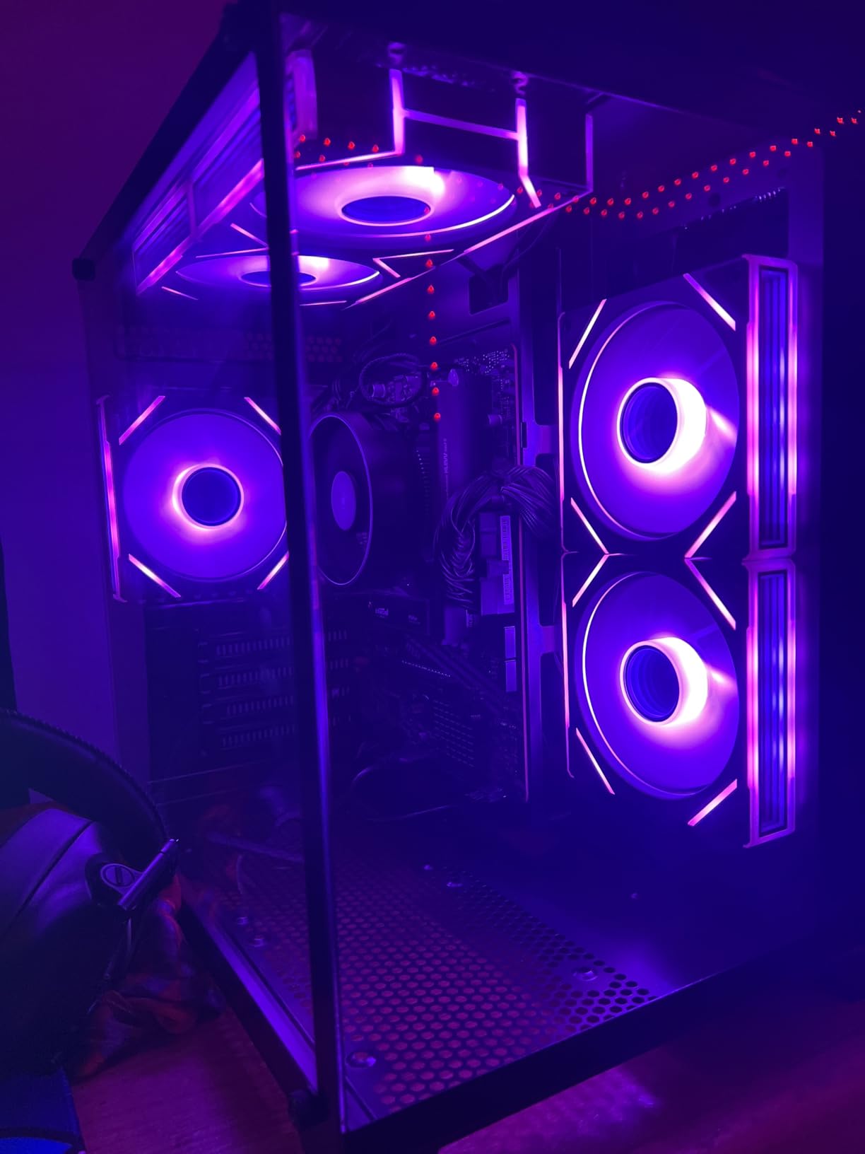 Gaming PC Desktop Computer AMD Ryzen 5 5600GT,16GB DDR4 3200MHz,1TB M.2 NVMe PCle,550W 80PLUS PSU,WiFi,Game Design Office Console,Sea View Room, Towers Prebuilt PC (Black) customer photo 3