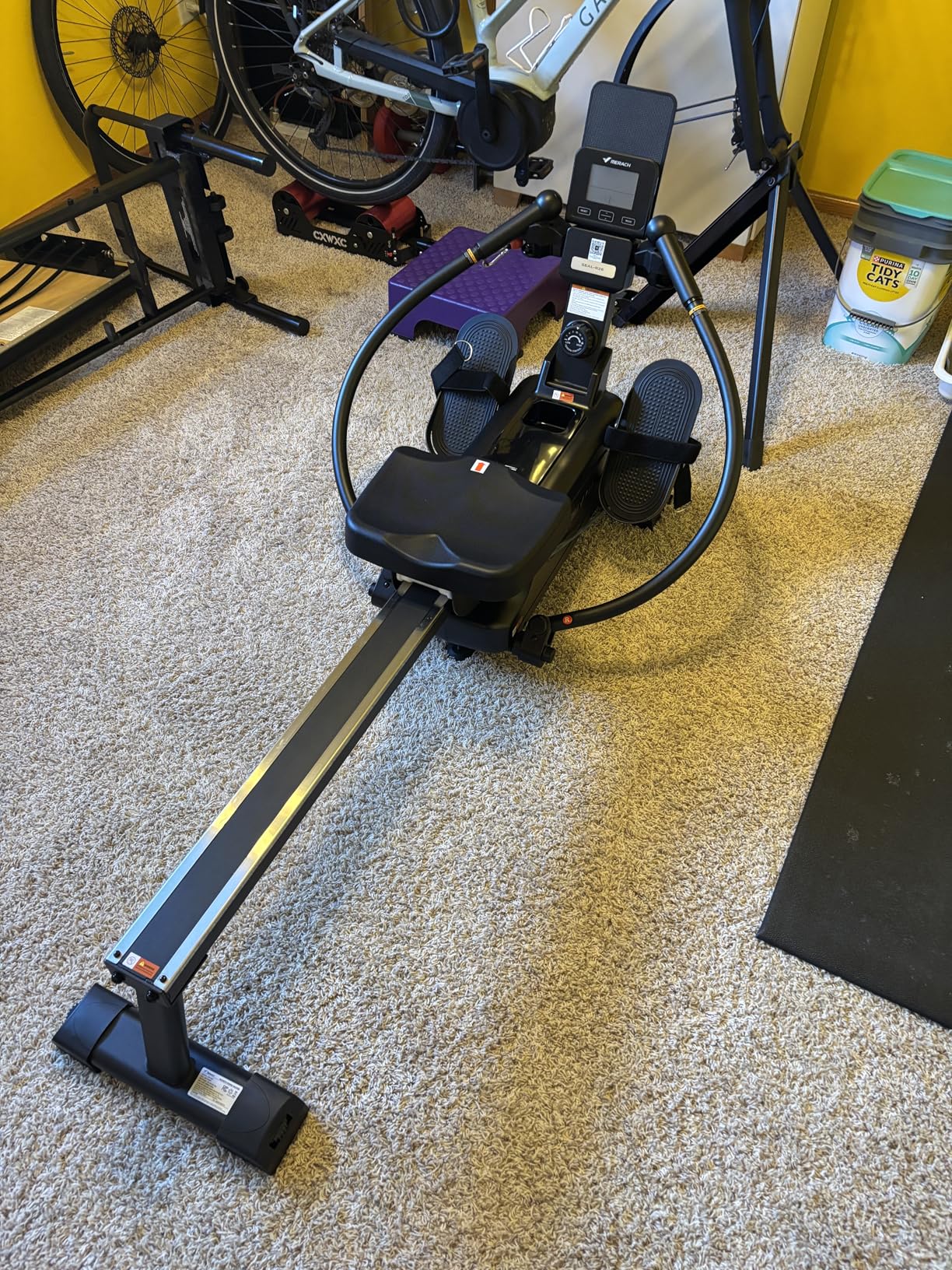 MERACH Sculls Rowing Machines for Home, Magnetic Rowing Machine with 16-Level, Simulate Real Row, Ultra-Quiet Rower, MERACH App and 1000+ Champion Coaching Course & Games customer photo 1