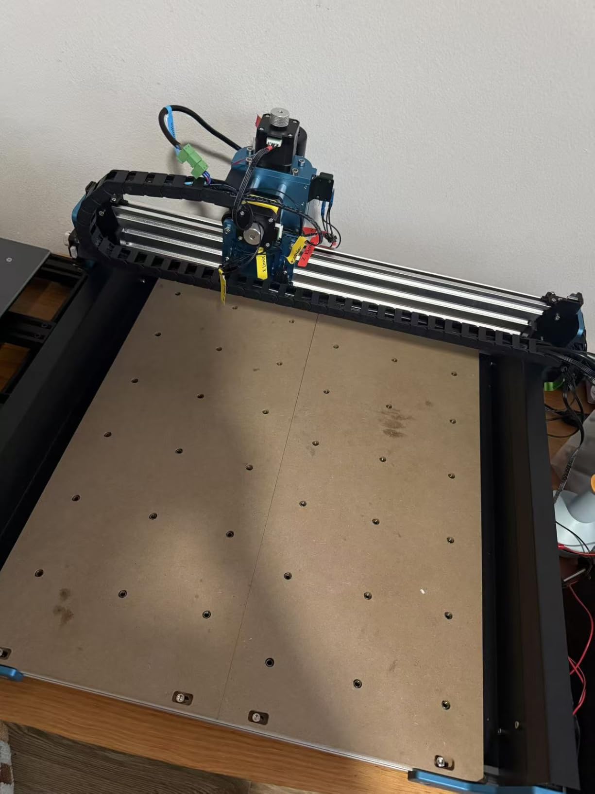 CNC Router Machine,3-Axis All-Metal with Steel Wheel Engraver Milling Machine,500W Trimmer & Linear Rail Driven,Working Area 15.75