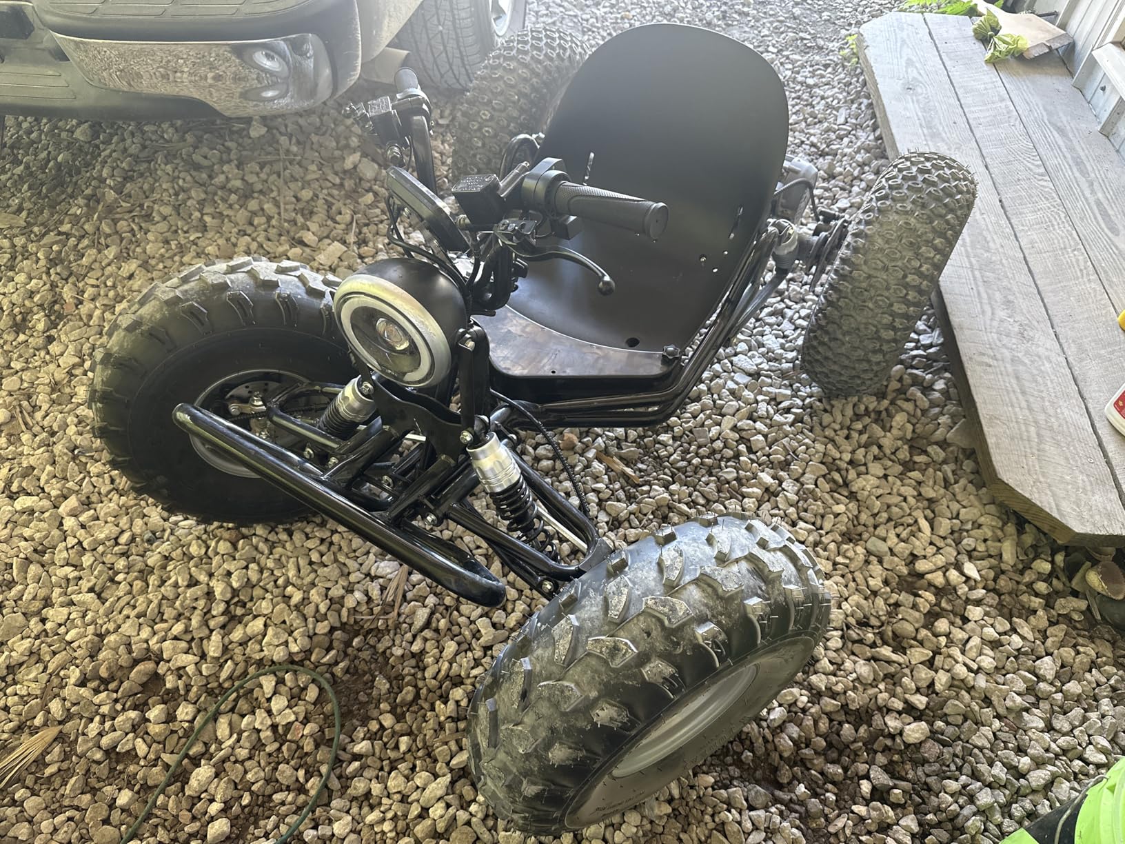 Zyliathor Electric Off-Road Go Kart, 12-Mile, Brushless Peak 4000W, Up to 31MPH, 3 Speed + Reverse + Limiter, Shaft Drive Diff, AT19x7-8 Tires, Family Backyard Trails, Beach/Sand (1500W 8