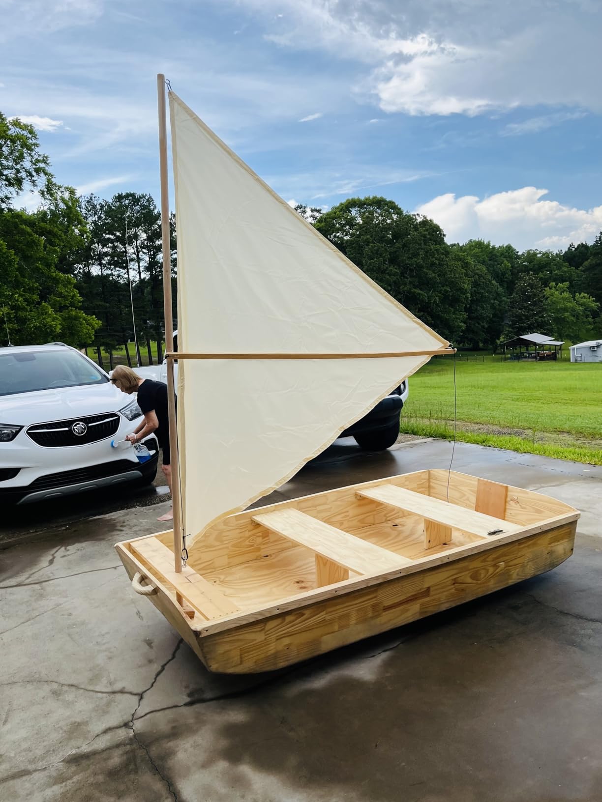 ShadeMart 8' x 8' x 8' Beige Triangle Sun Shade Sail UPF50 Canopy Fabric Cloth Screen, Water Air Permeable & UV Resistant, Heavy Duty, Carport Patio Outdoor smTAPT08 - (We Customize Size) customer photo 1