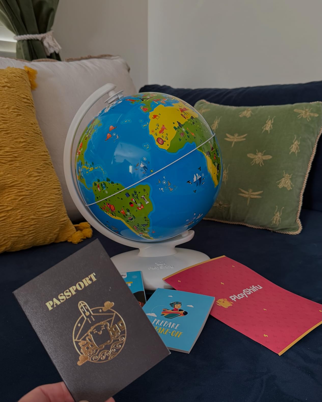 PlayShifu Interactive Globe for Kids - Orboot Earth Explorer: Tech Powered Interactive Globe for Kids | Smart Gift for Ages 4+ | 400+ Wonders, 1000+ Facts | Constellation Mode & Fun Games | Magic Stylus | Educational STEM Toys for the future scientists customer photo 2