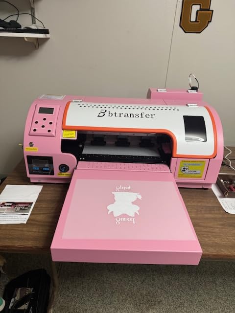 A3 M1630 Pro DTF Printer Bundle Auto Maintenance & Cutter for T-Shirt Direct to Film Printing, White Ink Circulation Heat Transfer Home Use Machine for Fabric (Printer, Oven, Laptop, Supplies) customer photo 2