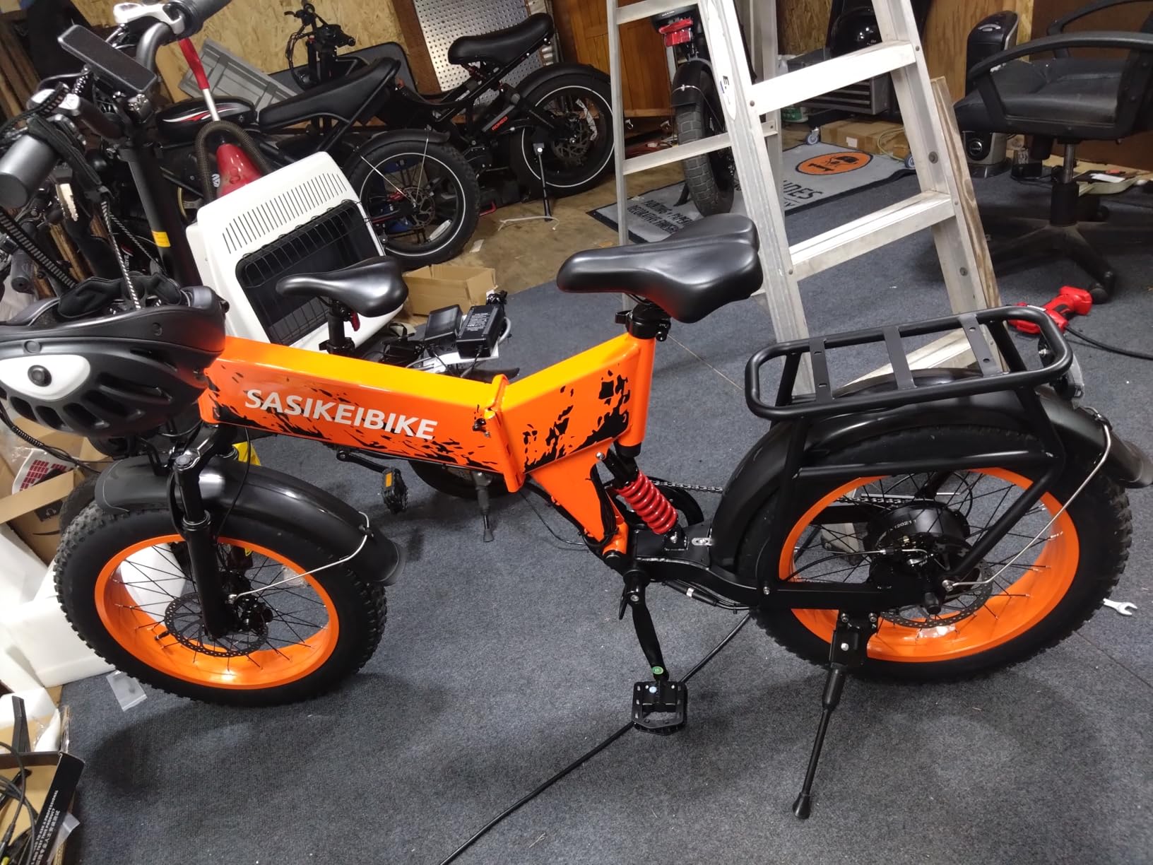 Folding 52V 20Ah Removable Battery Electric Bike 1500W Peak Motor 20'' Fat Tire Mountain Commuter 30MPH Ebike Motorcycle Range 70 Miles UL Certified Adult Electric Dirt Bike with 7-Speed customer photo 1