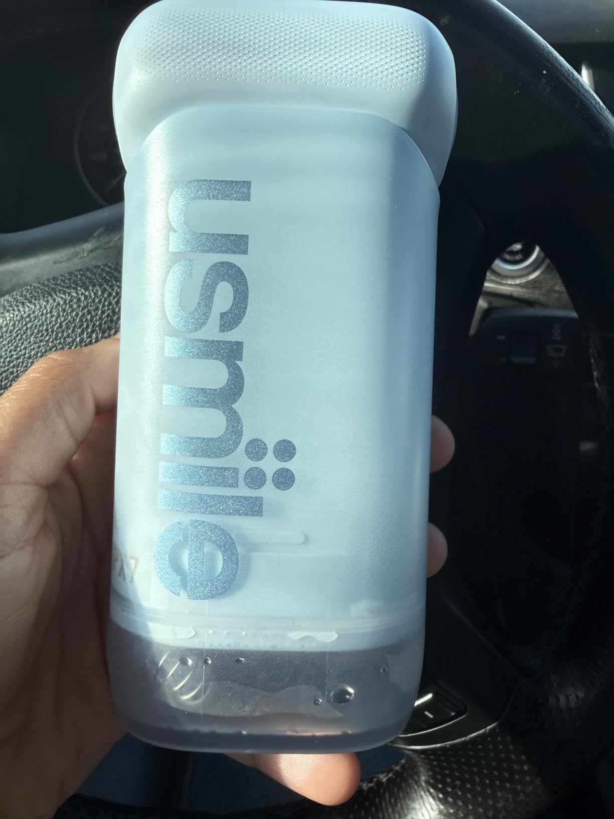 usmile C10 Portable Water Flosser - Travel-Friendly, 95-Day Battery, 4 Modes, 360° Nozzle, 180ml Tank, IPX7 Waterproof, Dentist-Recommended for Braces, Implants & Sensitive Gums (Blue) customer photo 1