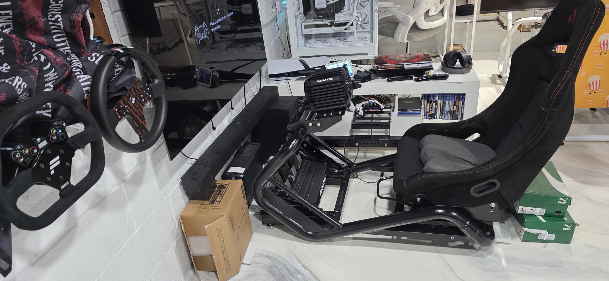 azracing SV-R Professional Modular Racing Simulator Cockpit | Fully Adjustable | Direct Drive Support, Compatible with Thrustmaster, Fanatec, Moza on PC, Xbox and PS | Includes Expansion Bracket customer photo 2