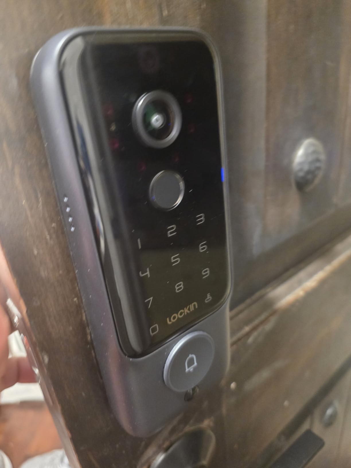 Lockin Veno Plus Smart Lock with 2K 180 Security Camera & Video Doorbell, AI Local Storage, Palm Vein/Fingerprint Keyless Entry Door Lock, Smart Locks for Front Door Bulit in Wi-Fi, App Control customer photo 2