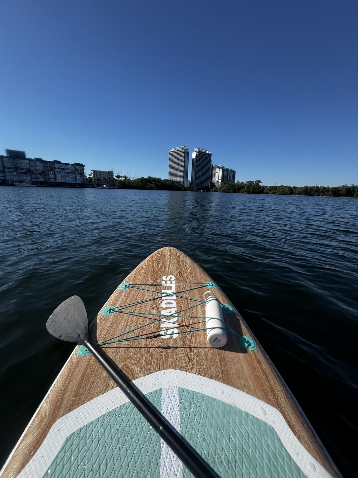 10'6'' Inflatable Stand Up Paddle Board (SUP) for Adults and Youth with Non-Slip Deck - Complete Accessories Kit, for Fishing, Yoga, Fitness & Family Fun customer photo 1