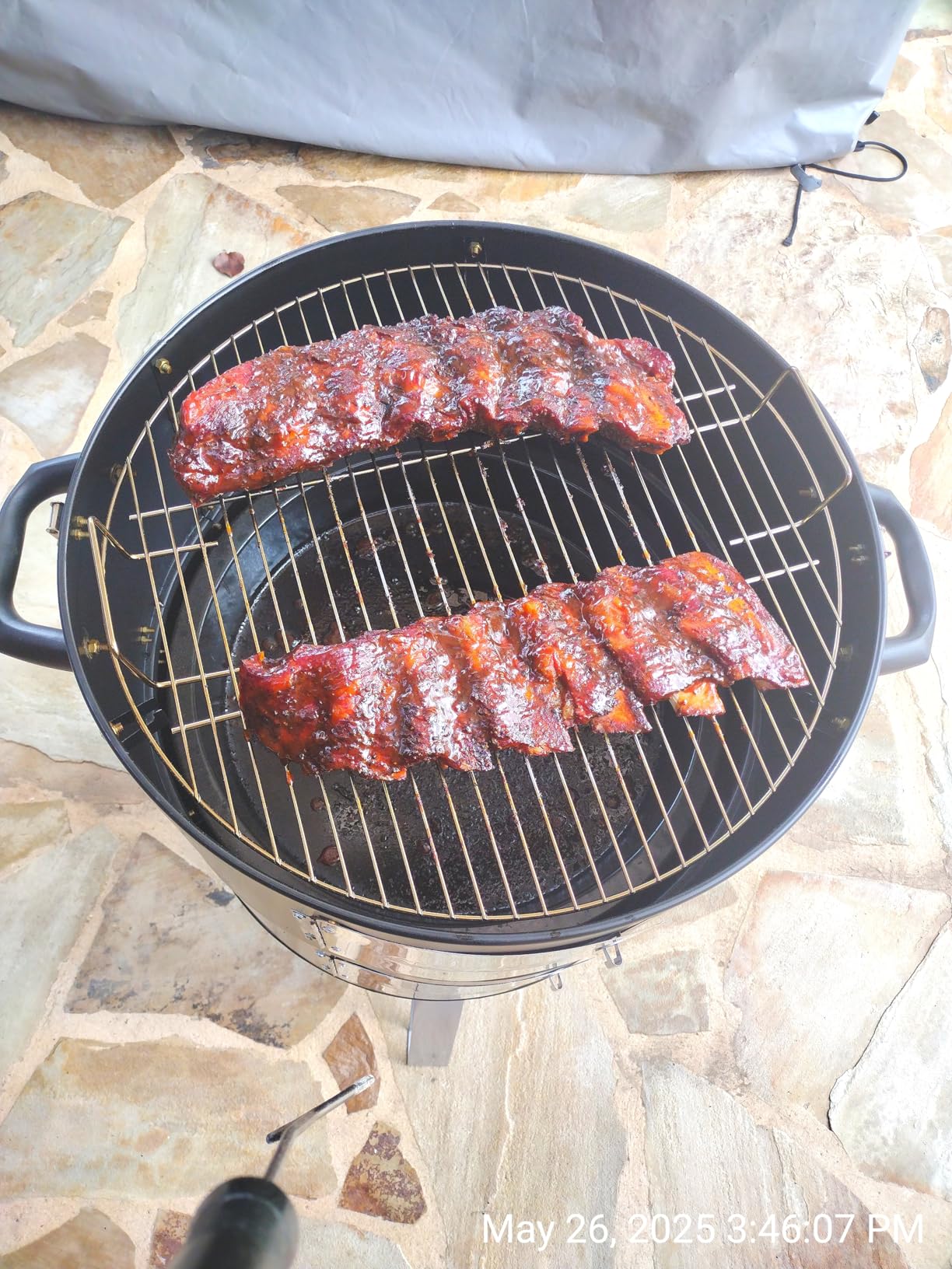BBQ Charcoal Smoker for Meat: 16 Inch Heavy Duty 4 In 1 BBQ Charcoal Grills - Vertical Barbecue Smokers Grill Combo for Outdoor Cooking Patio Backyard Picnic Party Grilling customer photo 2