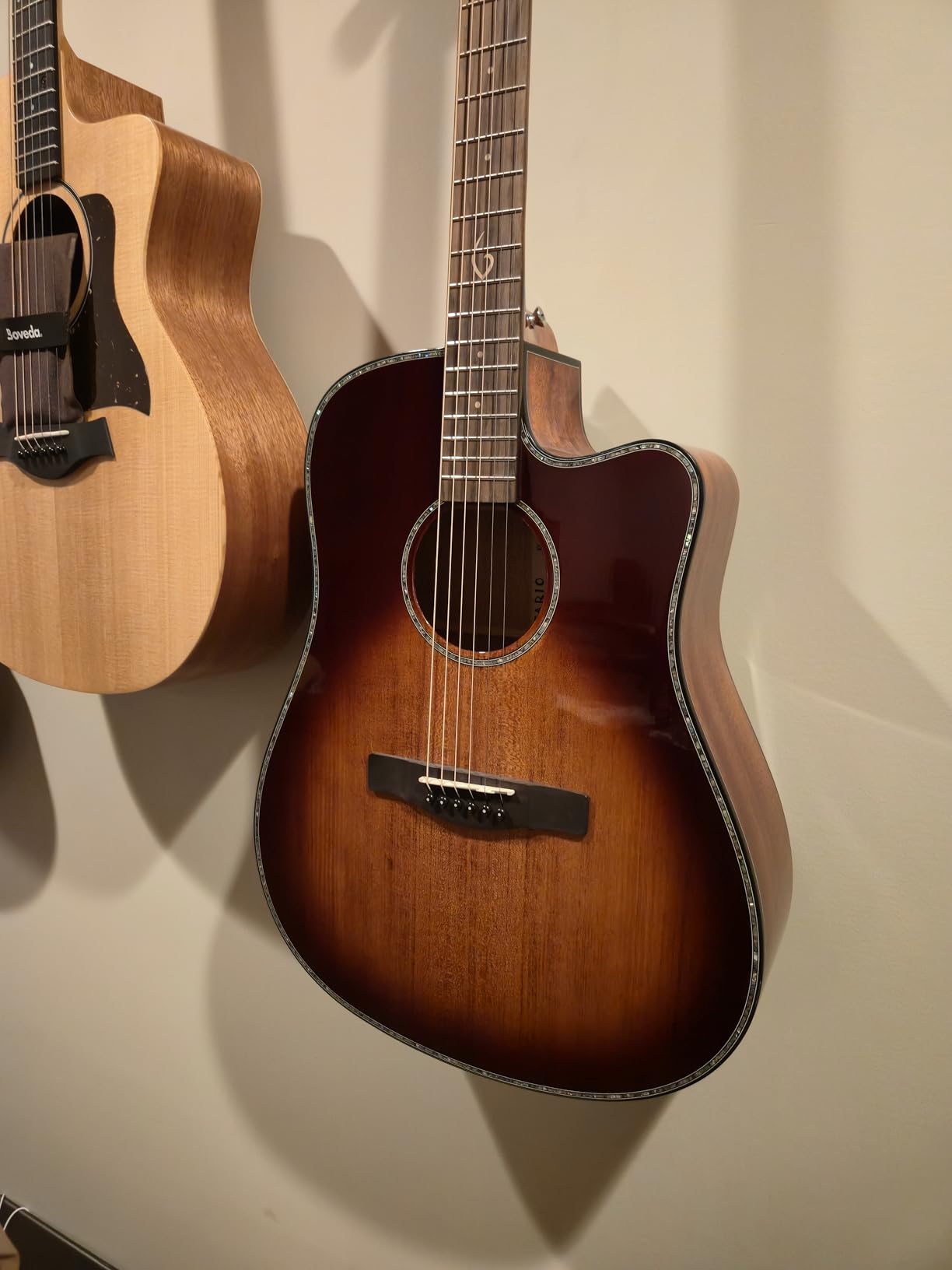 TARIO 41'' Acoustic All Solid WOOD Guitar Solid A+Sitka Spruce Top Solid Mahogany Back and Sides Mahogany Neck Rosewood Fretboard Including a Gig bag,High Gloss customer photo 2