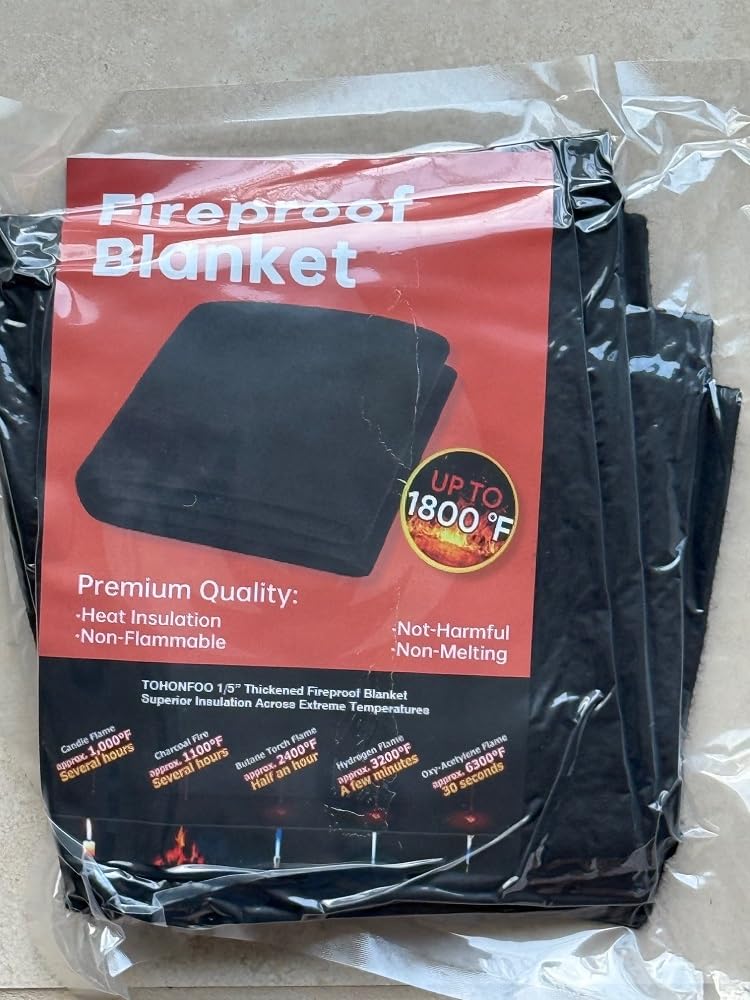 40'' x 40'' Welding Blanket Fireproof, 1/5