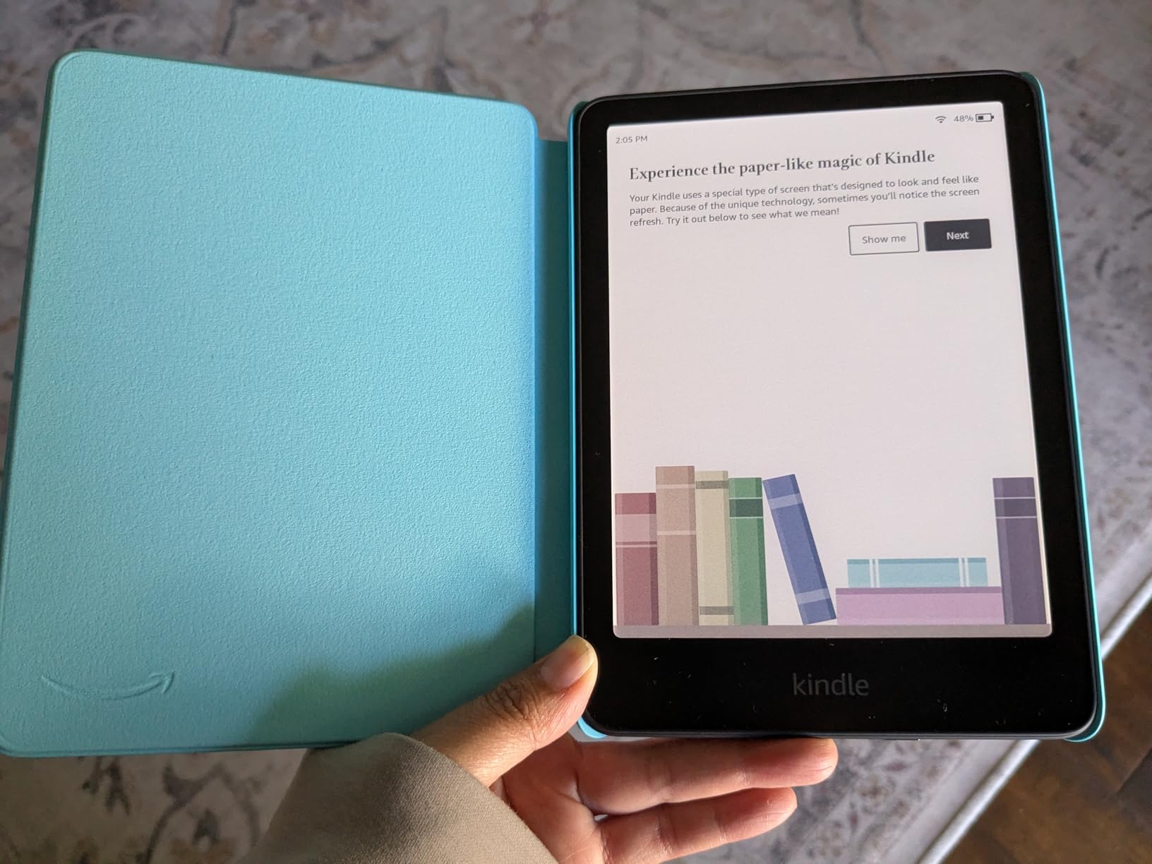Kindle Colorsoft Kids 16GB (2024 release) - First Kindle for kids in color, with cover - Starlight Reading customer photo 1