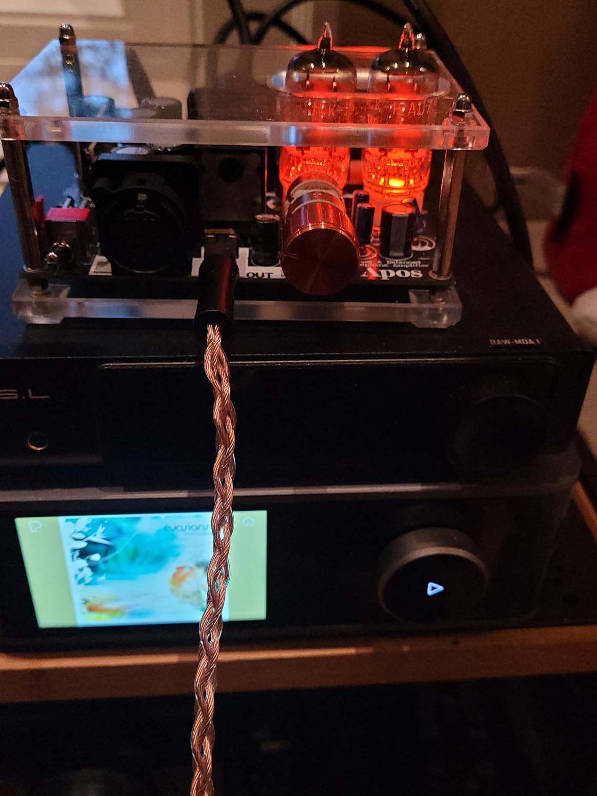 Apos Gremlin Headphone Amp Headphone Tube Amplifier,Class A Balanced Tube Amp,Replaceable Tubes 12au7,6922/XLR,4.4mm Balanced Interface.Amp for HiFi Desktop Speakers,Loved by Audio Enthusiasts customer photo 2