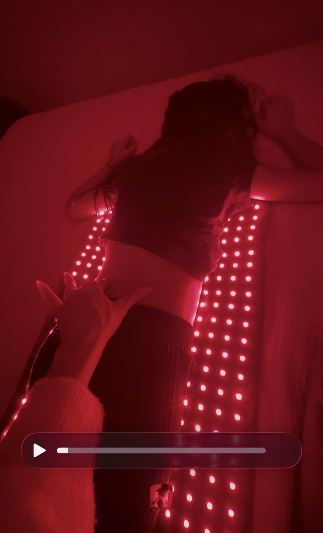 Comfytemp Red Light Therapy for Body, 14.4'' x 6.1'' Near Infrared Light Therapy Wrap, FSA Eligible HSA Flexible Soft Light Pad for Back Waist Belly Knee Joint Muscle, 660nm & Invisible 850nm(Corded) customer photo 2