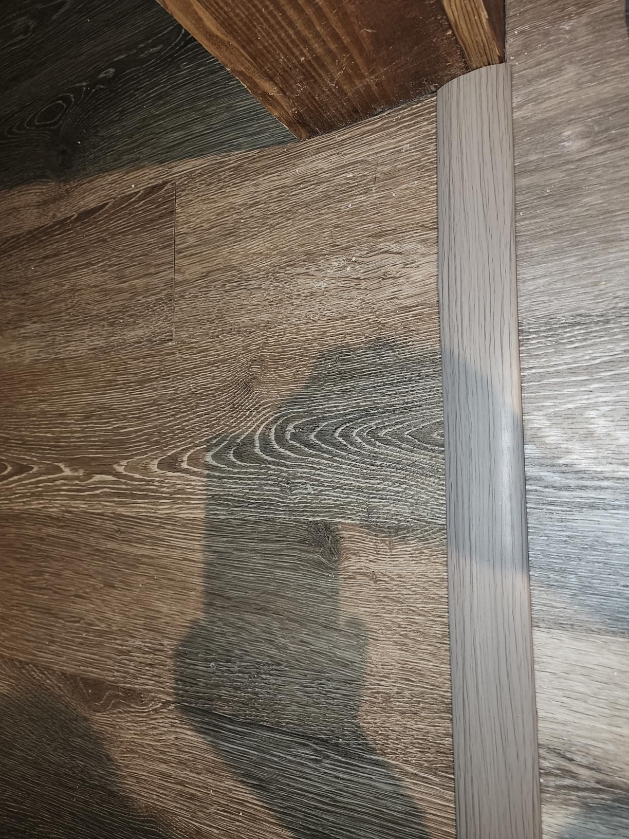 9.84ft T Molding Flexible Self Adhesive T Shape Floor Transition Strip Bendable T Rubber Trim T Transition Strip for Tile to Laminate Flooring customer photo 2