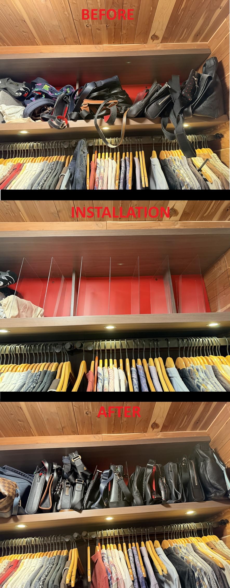 OKPOW Shelf Dividers Closet Organizer - 12