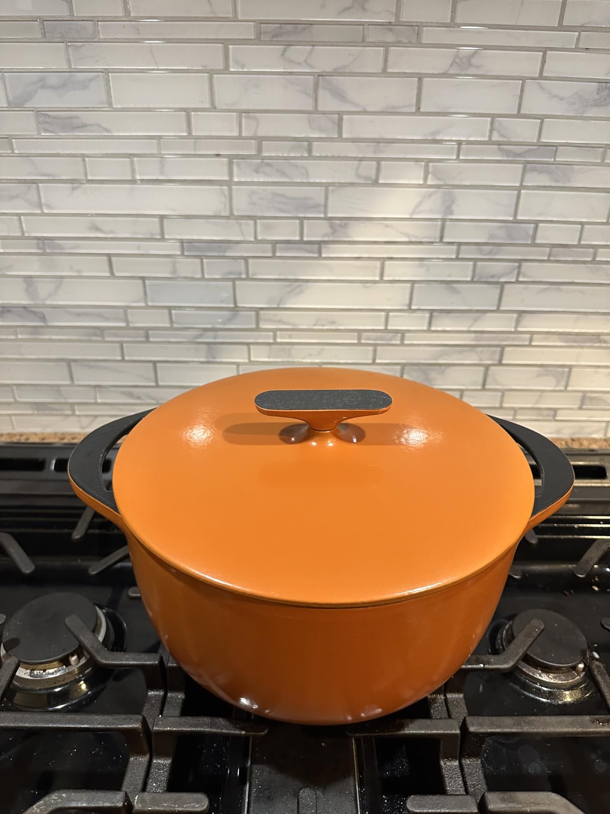 Caraway Enameled Cast Iron Dutch Oven - 8qt Dutch Oven With Lid - 3 Layer Enamel Coating - No Seasoning Required - Compatible With All Stovetops - Oven Safe - No Forever Chemicals - Cream customer photo 1