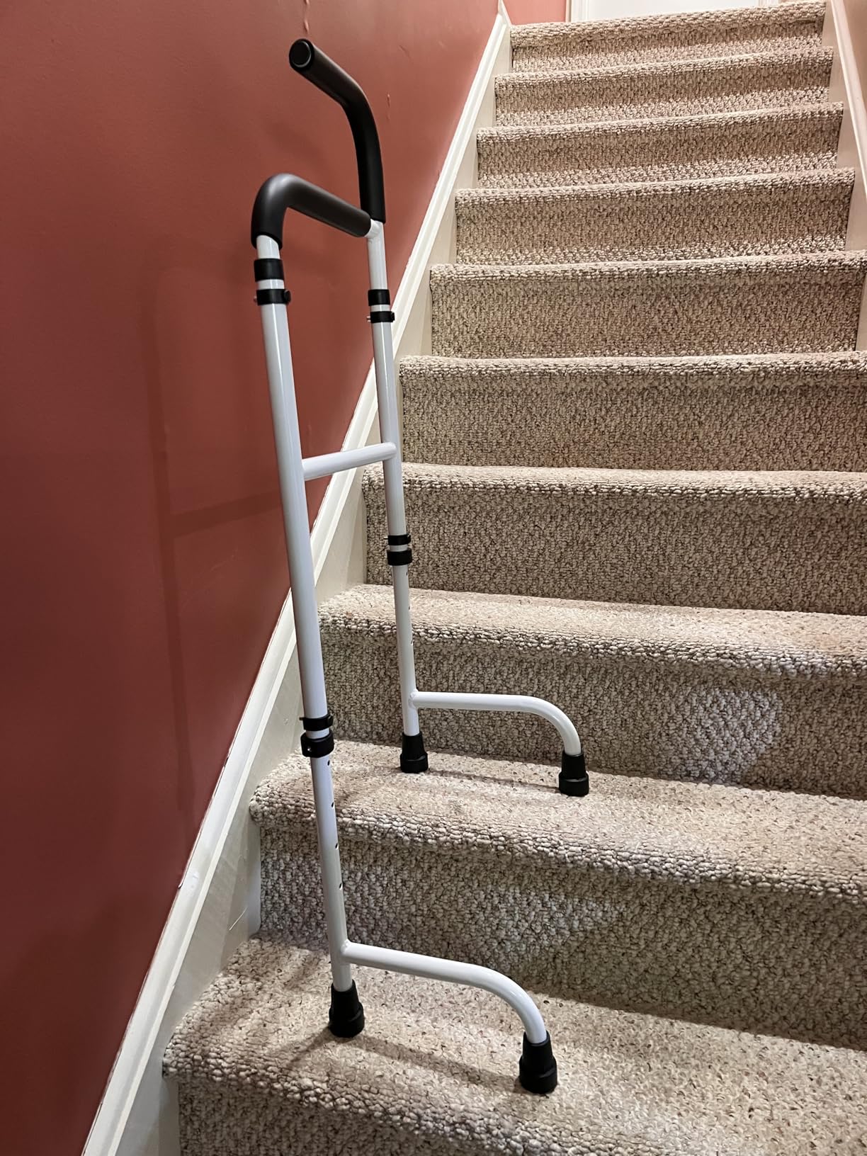 Stair Climbing Assist Cane, Adjustable Standing Stair Lift for Elderly, Stair Assist Cane Make Your Easy to Climb Stairs with Less Pain, Light Weight, Sturdy, Foam Handles customer photo 1