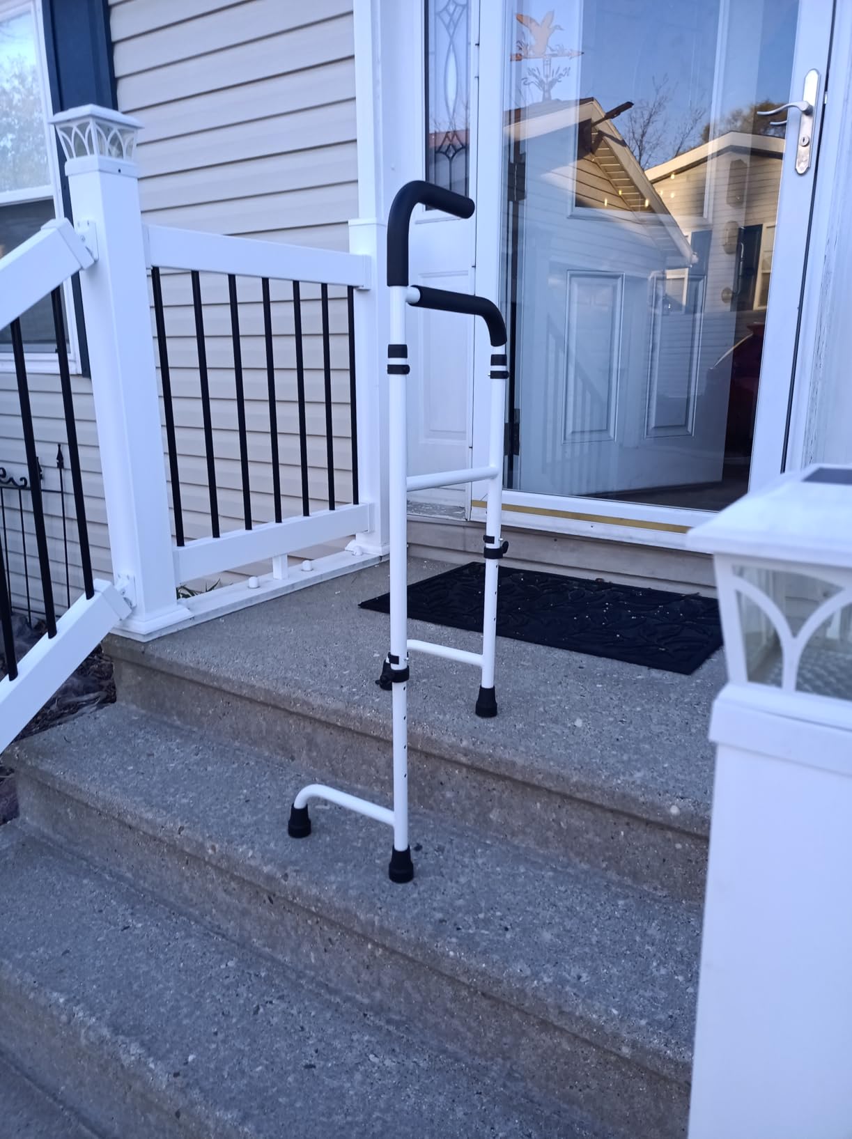 Stair Climbing Assist Cane, Adjustable Standing Stair Lift for Elderly, Stair Assist Cane Make Your Easy to Climb Stairs with Less Pain, Light Weight, Sturdy, Foam Handles customer photo 2