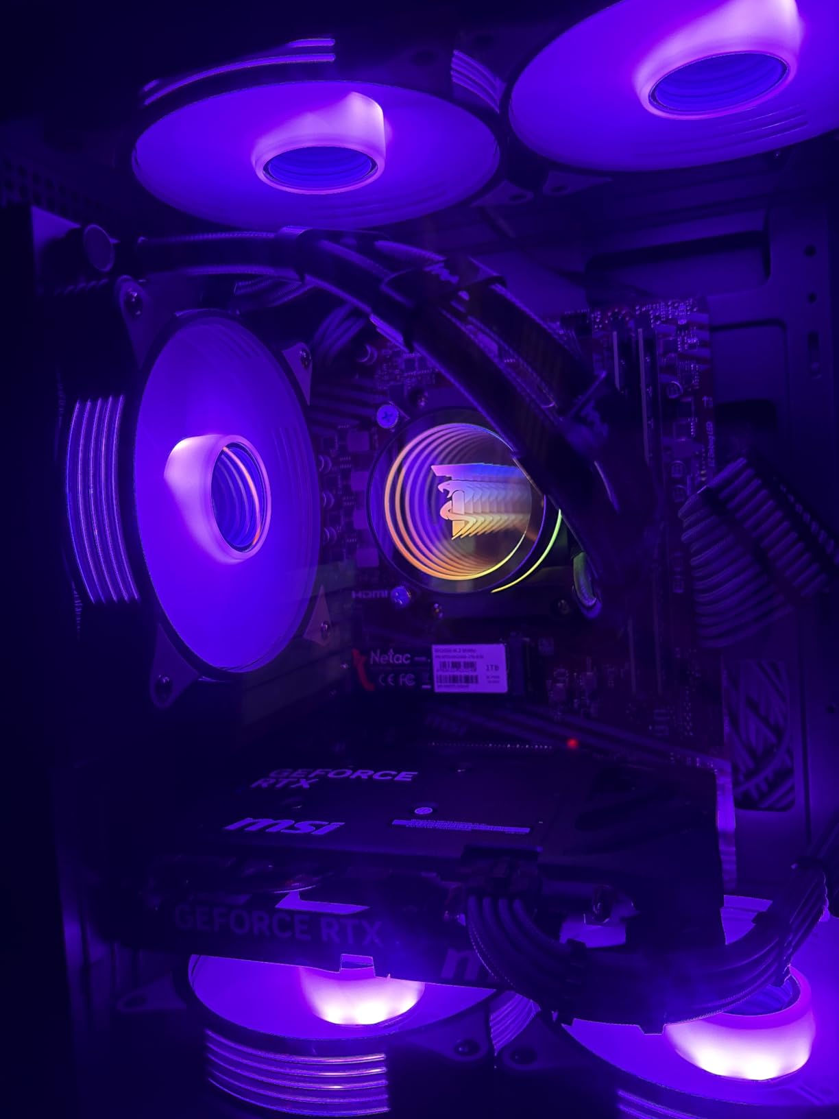 ViprTech Stryker 4.0 Liquid-Cooled PC - AMD Ryzen 7 (4.4GHz Turbo), RTX 5060 8GB, 16GB DDR4 RAM, 1TB SSD, 700W PSU, WiFi BT, Win 11 Pro, RGB, Gaming Desktop Computer Prebuilt, White customer photo 2