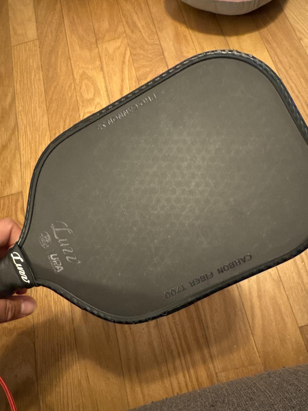 Luzz Pickleball Paddle - Thermoformed Candy T700 Carbon Fiber with Friction Surface for Exceptional Spin and Power customer photo 2