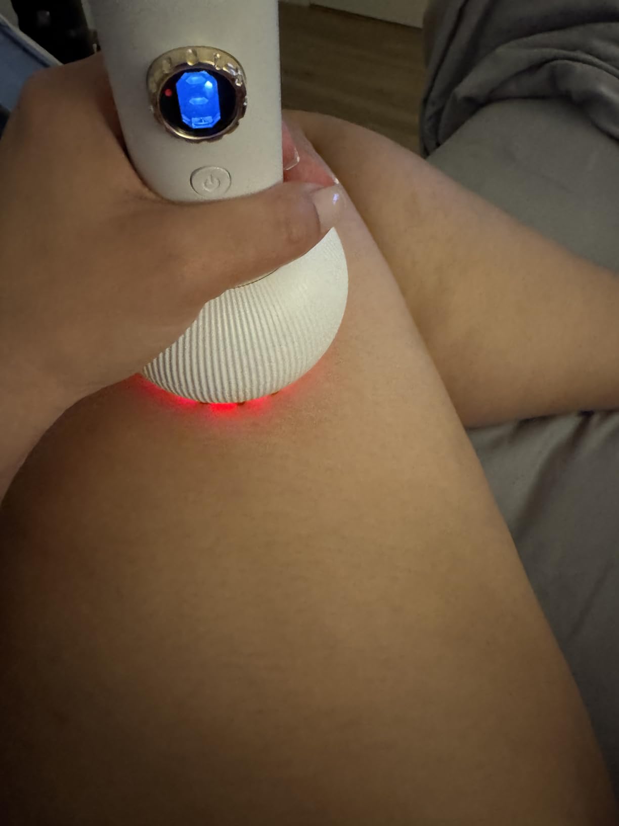 Lymphatic Drainage Massager & Anti Cellulite Massage Tool, Helps Reduce Stretch Marks & Cellulite, for Legs, Arms & Belly, Body Sculpting Machine with Microcurrent, Light, Heat & Vibration customer photo 1