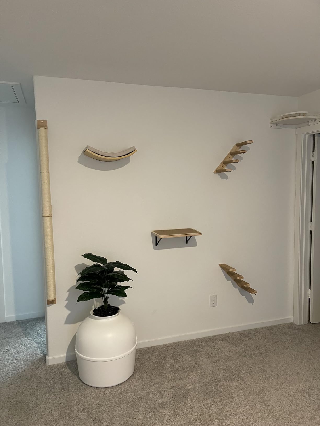 FUKUMARU Cat Wall Scratcher, 60