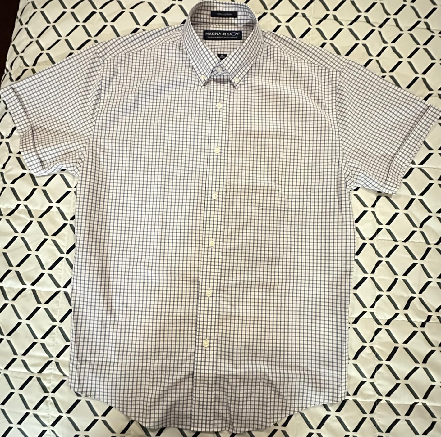 Mens Adaptive Magnetic Closure Button Down Collar Shirt customer photo 1