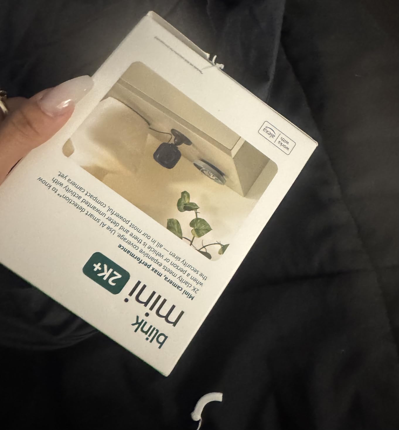 Blink Mini 2K+ (newest model) - Plug-in Home & Pet Indoor Security Camera with 2K video resolution, night vision, enhanced audio, motion detection - 1 camera (White) customer photo 1