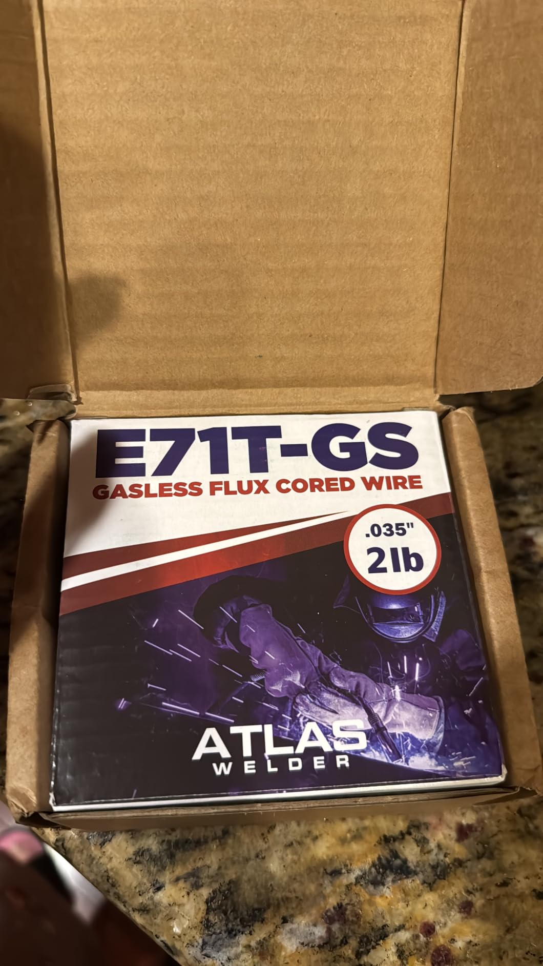 ATLASWELDER Flux Core Welding Wire, E71T-GS .030 Inch 10LB, Gasless Mild Steel MIG Welding Wire with Low Spatter for All Position Welding customer photo 2