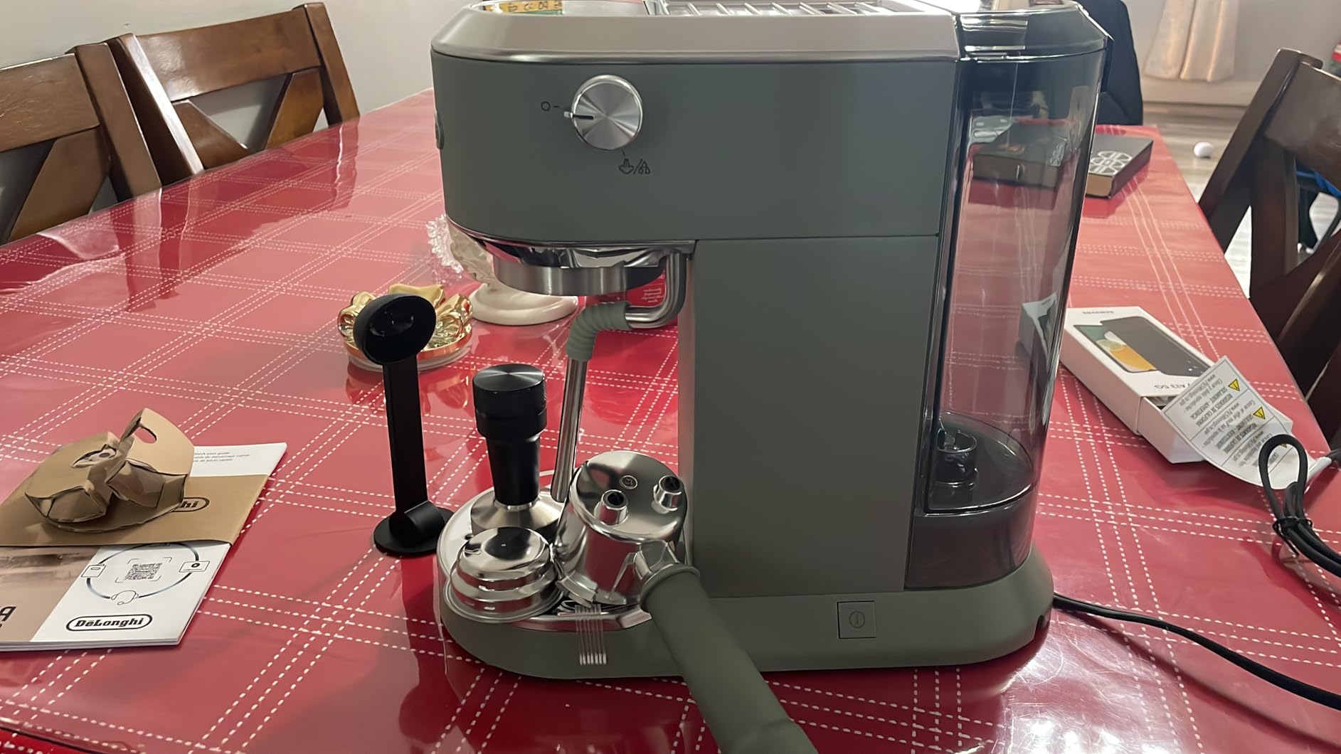 De'Longhi Dedica Duo Compact Espresso Machine - Cold Brew Coffee Maker with Milk Frother Wand- for Espresso, Hot & Iced Coffee, Cappuccinos, Lattes & Home Barista Brewing, Stainless Steel Finish customer photo 1