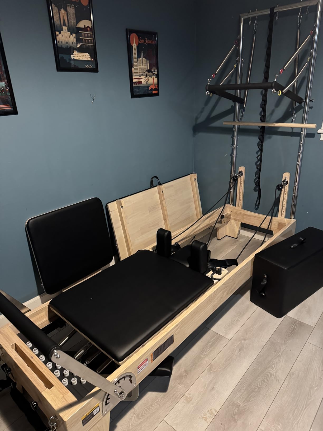VEVOR Pilates Reformer Machine for Home Gym, with Jump Board/Reformer Box/Chair/Spine Corrector/Springboard/Foldable & Dual Resistance Springs | Studio Grade Workout Equipment | Supports up to 400 lbs customer photo 2
