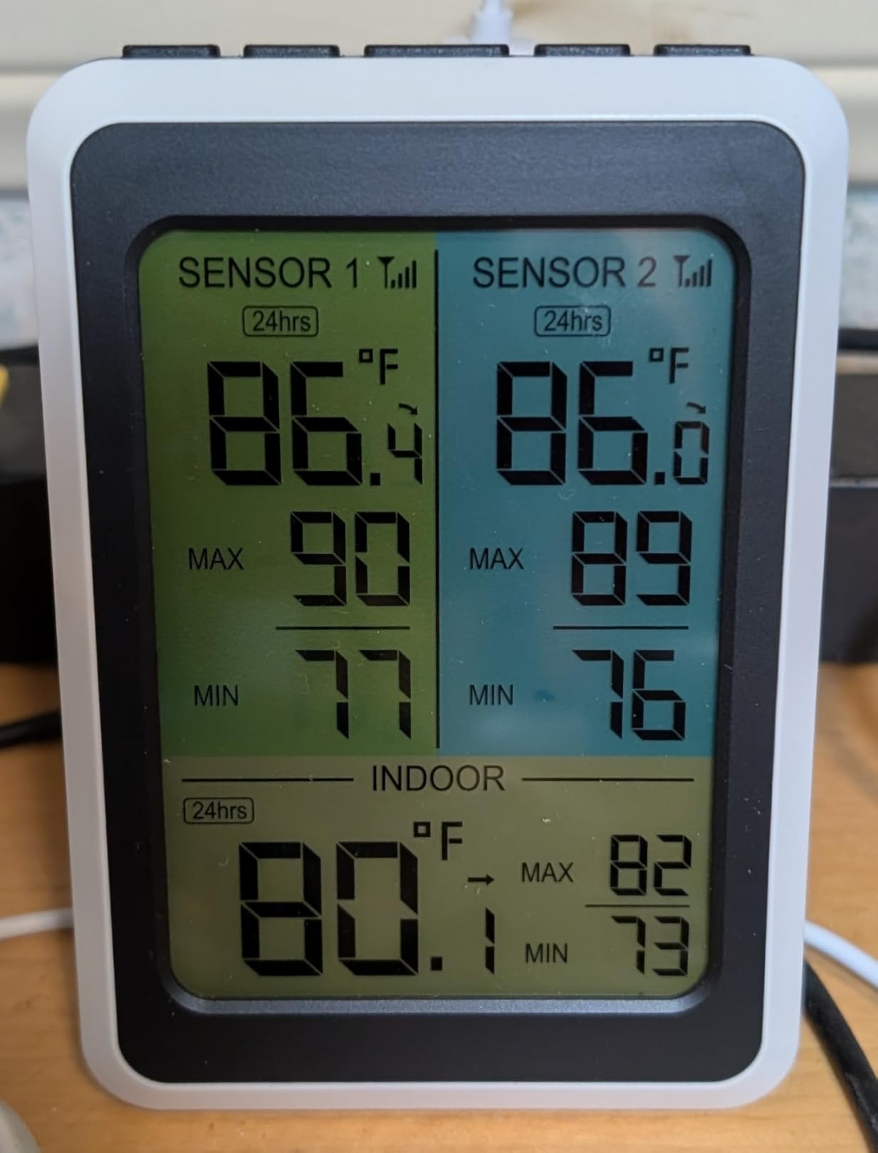AMIR Upgraded Digital Refrigerator Thermometer with Alarm - 4.5